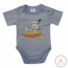 Rövid ujjú baba body cuki Kenus mintával, 62-es