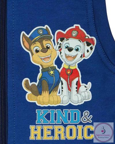 Pamut fiú mellény Mancs őrjárat mintával, 92-es