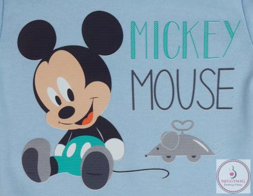 Hosszú ujjú baba body Mickey egér mintával, 50-es