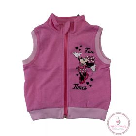   Vékony pamut kislány mellény Minnie egér mintával, 86-os