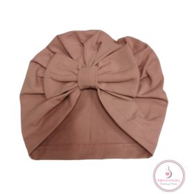 Minimanó turbános sapka - 42-44 cm mályva 