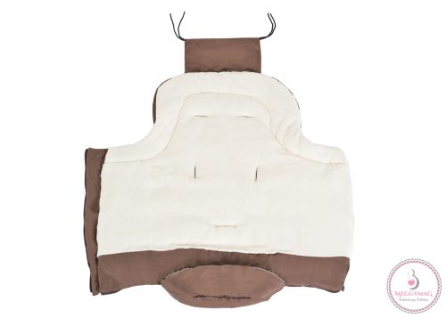 Cangaroo Fluffy 100cm bundazsák lábán erősített barna /bézs 