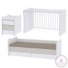 Lorelli Maxi Plus kombi ágy 70x160 - White & Amber