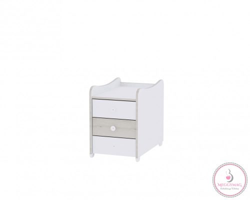 Lorelli Maxi Plus kombi ágy 70x160 - White/ Light Oak - Fehér/Világos Tölgy 2019