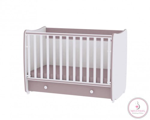 Lorelli Dream kiságy 60x120 - White/Cappuccino - Fehér/Cappuccino