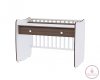 Lorelli Dream kiságy 70x140 - White/Light Oak - Fehér/Világos Tölgy
