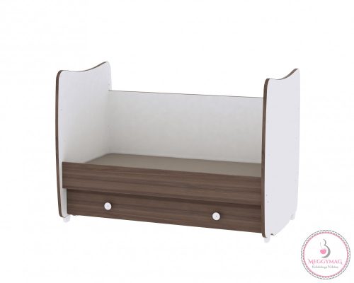Lorelli Dream kiságy 70x140 - White/Light Oak - Fehér/Világos Tölgy