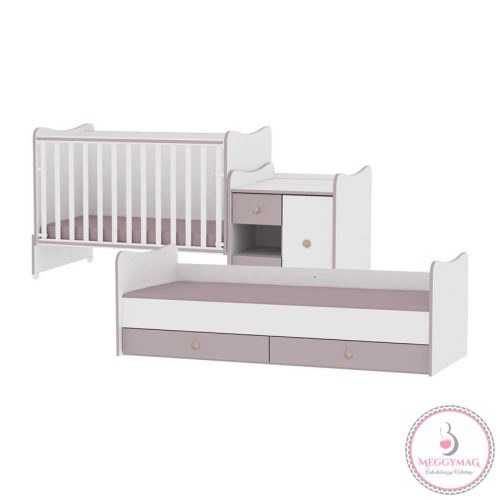 Lorelli MiniMax kombi ágy 72x190 - White - Fehér