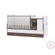 Lorelli MiniMax kombi ágy 72x190 - White/Walnut - Fehér/Dió