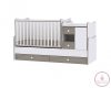 Lorelli MiniMax kombi ágy 72x190 - White/Coffe - Fehér/Kávé