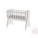Lorelli First Dreams ringatható bölcső 105x55 - White & Coffee / Fehér & Kávé