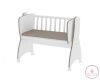 Lorelli First Dreams ringatható bölcső 105x55 - White & Coffee / Fehér & Kávé