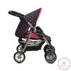 Moni Toys Pinky dots játék babakocsi pöttyös