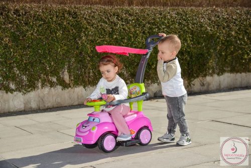 MONI Smile beülős autó tolókarral napfénytetővel pink