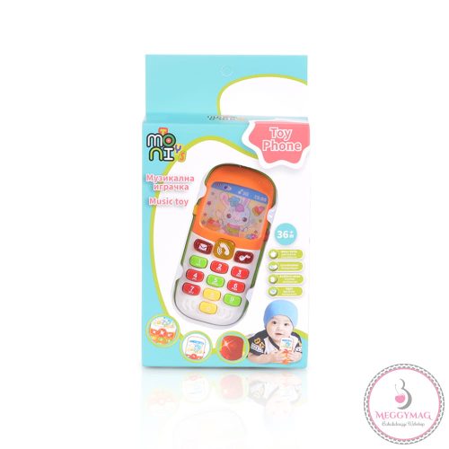 Moni Toys Bébijáték játék zenélő mobiltelefon