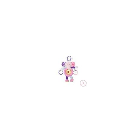 Lorelli Toys Plüss csörgőjáték - pink elefánt