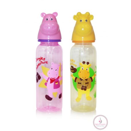 Baby Care Cumisüveg 250 ml BPA mentes - állatfejes
