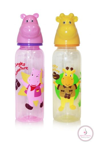 Baby Care Cumisüveg 250 ml BPA mentes - állatfejes