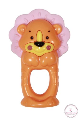 Baby Care csörgő-rágóka - Lion / Oroszlán SÁRGA! 