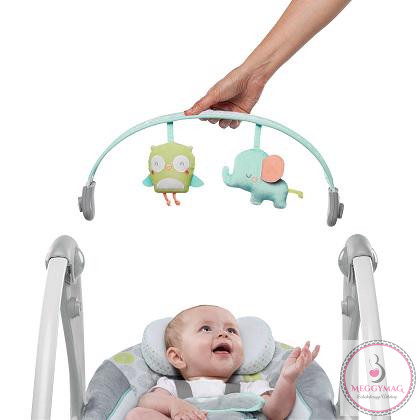 INGENUITY Hinta dallamokkal Hoot&Hugs 0 hó+ 9 kg-ig 2016