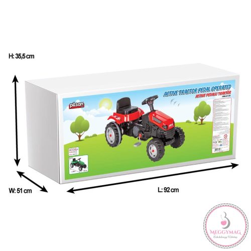 Pilsan traktor pedálos 07314 zöld