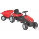 Pilsan traktor pedálos trélerrel 07316 piros