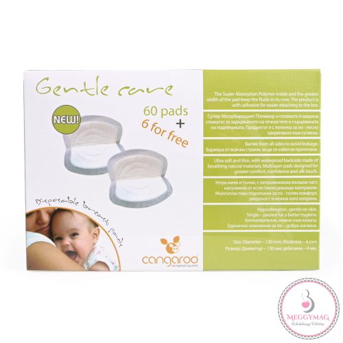 Cangaroo Gentle care eldobható melltartó betét 60+6 db fehér