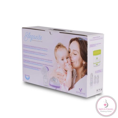Cangaroo Elegance elektromos mellszívó 10 szint 1 tartállyal fehér/lila