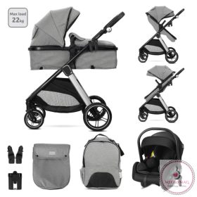   Lorelli Aspen 3 az 1 -ben multifunkciós babakocsi - Gray (2doboz)