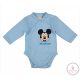 Disney Mickey elöl patentos hosszú ujjú baba body 44-es