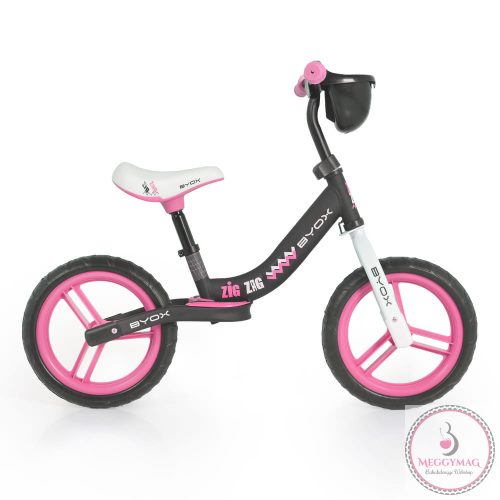 BYOX Zig zag futóbicikli pink
