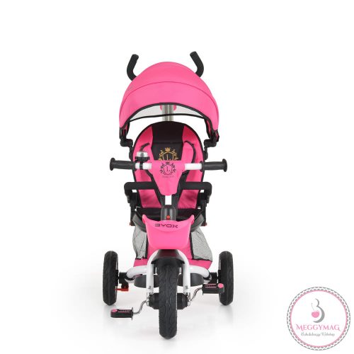 BYOX Flexy lux tricikli szülőkaros pink