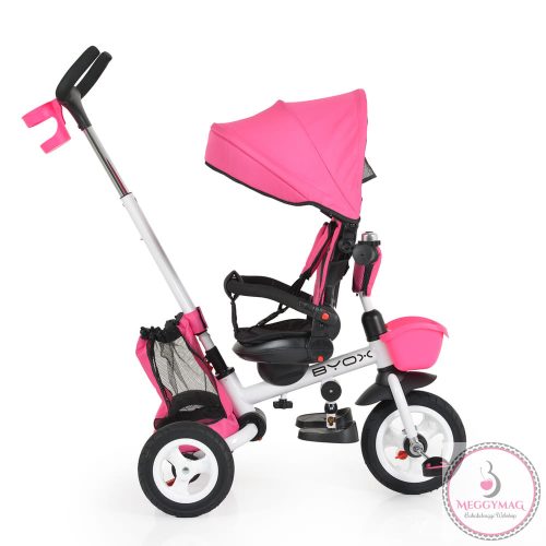 BYOX Flexy lux tricikli szülőkaros pink