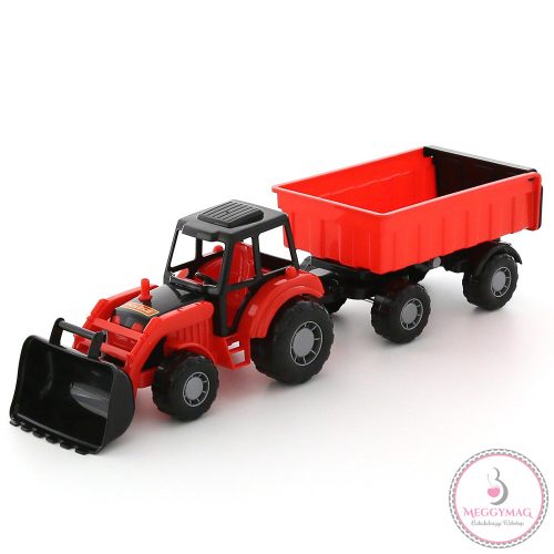 POLESIE traktor utánfutóval PIROS