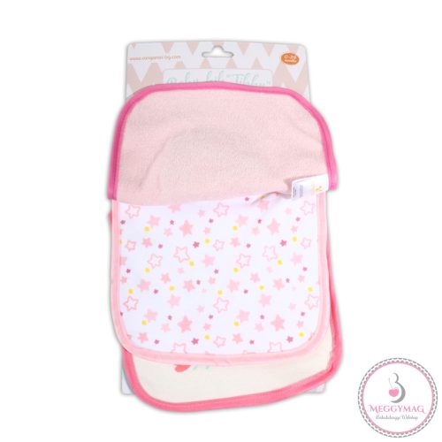 TIBBY előke 3 db újszülött méret RÓZSASZÍN/PINK