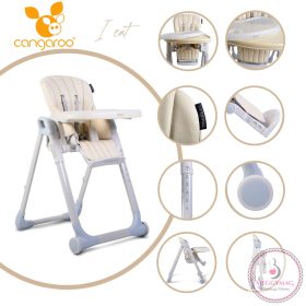 Cangaroo I Eat etetőszék 6-36 hóig 15 kg bézs
