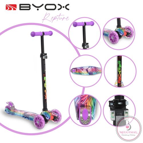 BYOX Rapture roller elöl dupla kerekes lila