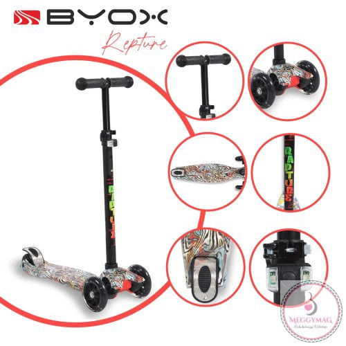 BYOX Rapture roller elöl dupla kerekes türkiz