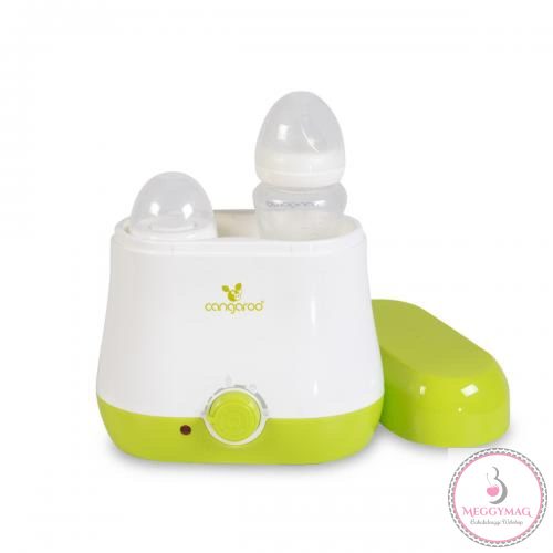 Cangaroo Baby duo dupla cumisüveg melegítő zöld