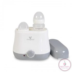   Cangaroo Baby duo dupla cumisüveg melegítő szürke, KÉSZLETEN A BOLTBAN!