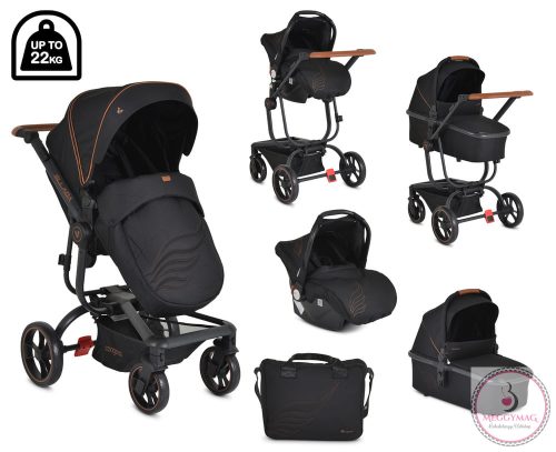 Cangaroo Ellada 3in1 babakocsi fekete