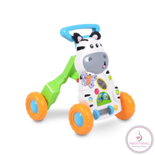 MUSIC PUSH WALKER 2in1 járássegítő zebrás