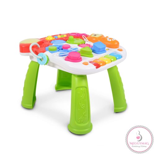 Moni Toys Music járássegítő műanyag 2in1 játszóasztal