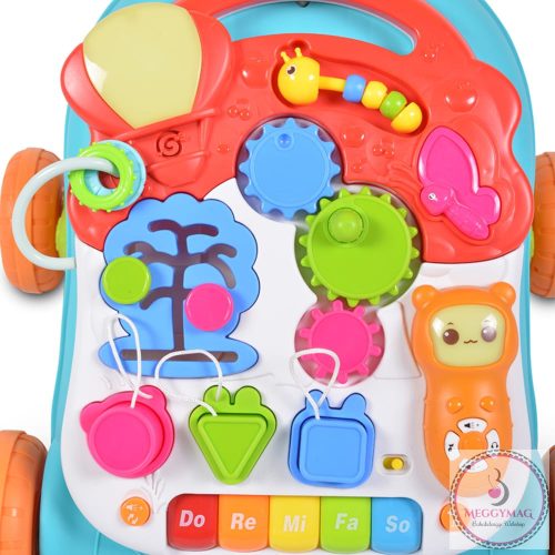 Moni Toys Music járássegítő műanyag 2in1 játszóasztal