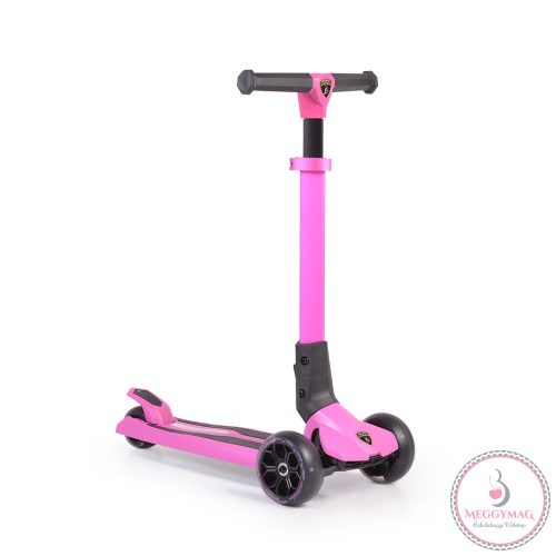 LAMBORGHINI roller 3 kerekű, összecsukható, 50 kg-ig PINK