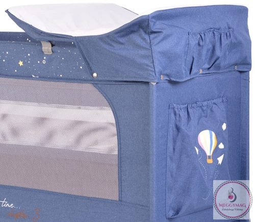 Cangaroo Once upon3 2 szintes utazóágy zenélő játékkal, pelenkázós farmer