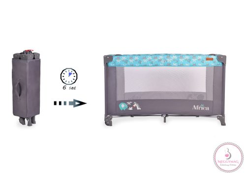 Cangaroo Africa 1 szintes utazóágy 14 kg türkíz
