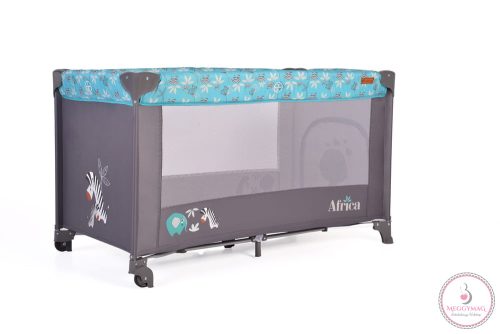 Cangaroo Africa 1 szintes utazóágy 14 kg türkíz