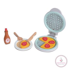 FAJÁTÉK fa gofrisütő szett, 13 dbos