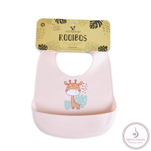 Cangaroo Rooibos szilikon előke pink zsiráf
